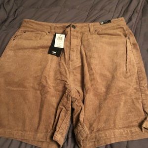 Men’s Rusty corduroy shorts size 34 BNWT